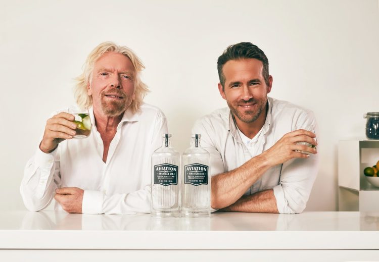 Ryan Reynolds partners with Richard Branson For Aviation American Gin Deal