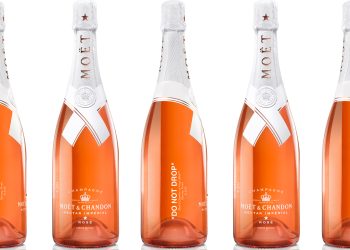 Limited-Edition Bottle of Moët & Chandon Nectar Imperial Rosé by Virgil Abloh