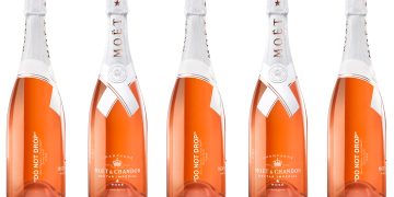Limited-Edition Bottle of Moët & Chandon Nectar Imperial Rosé by Virgil Abloh