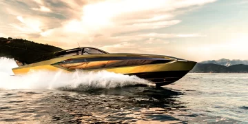 Looks like North America just got a new speed monster – the First Lamborghini 63 Speedboat!
