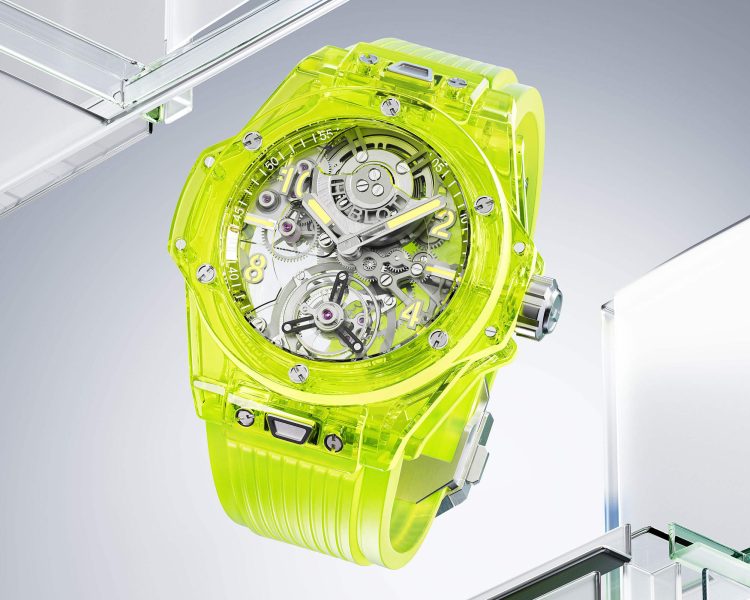 Yellow Neon SAXEM Is Hublot Big Bang Tourbillon Automatic New Colour