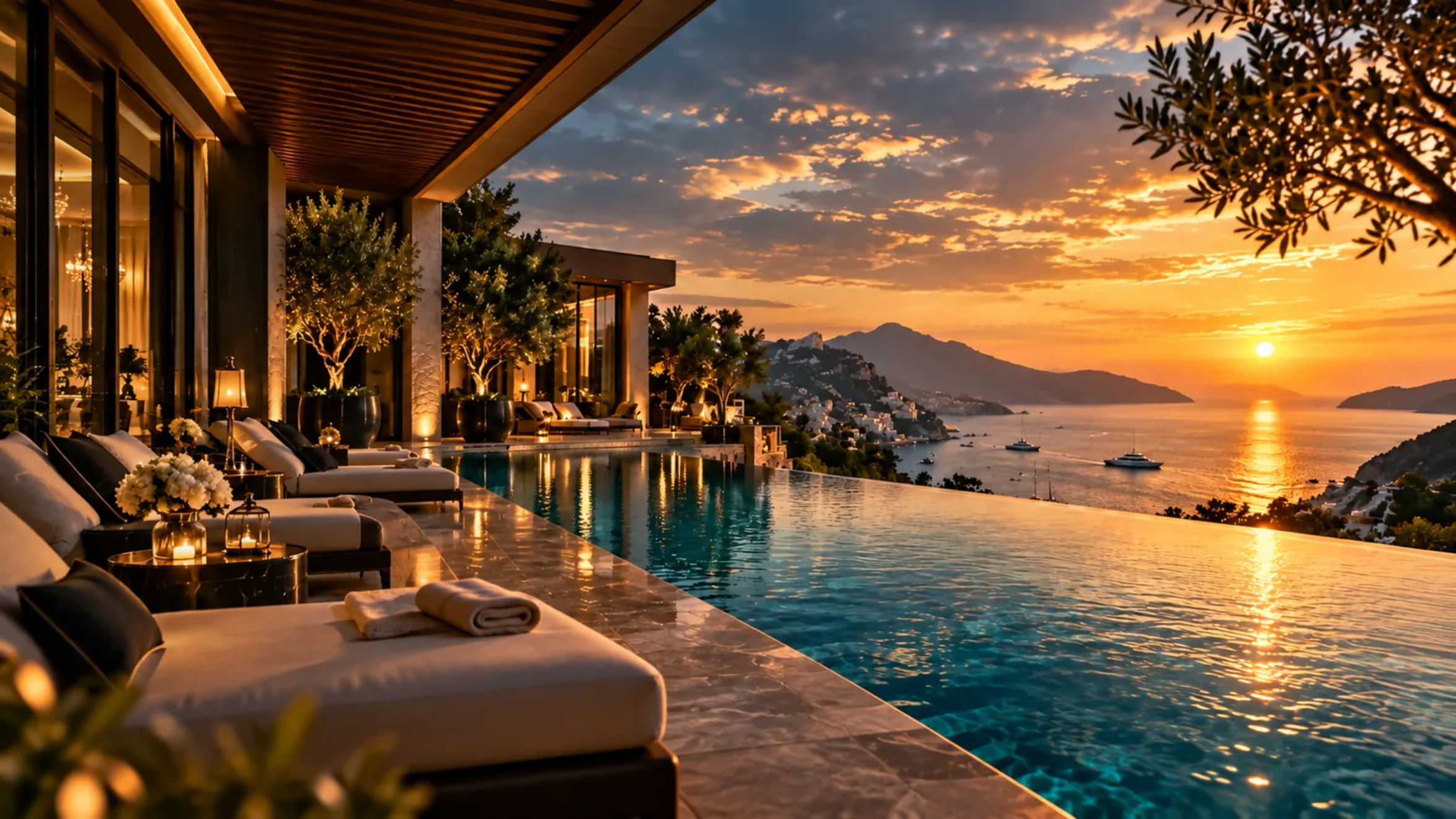Luxury Caribbean resort overlooking the sea