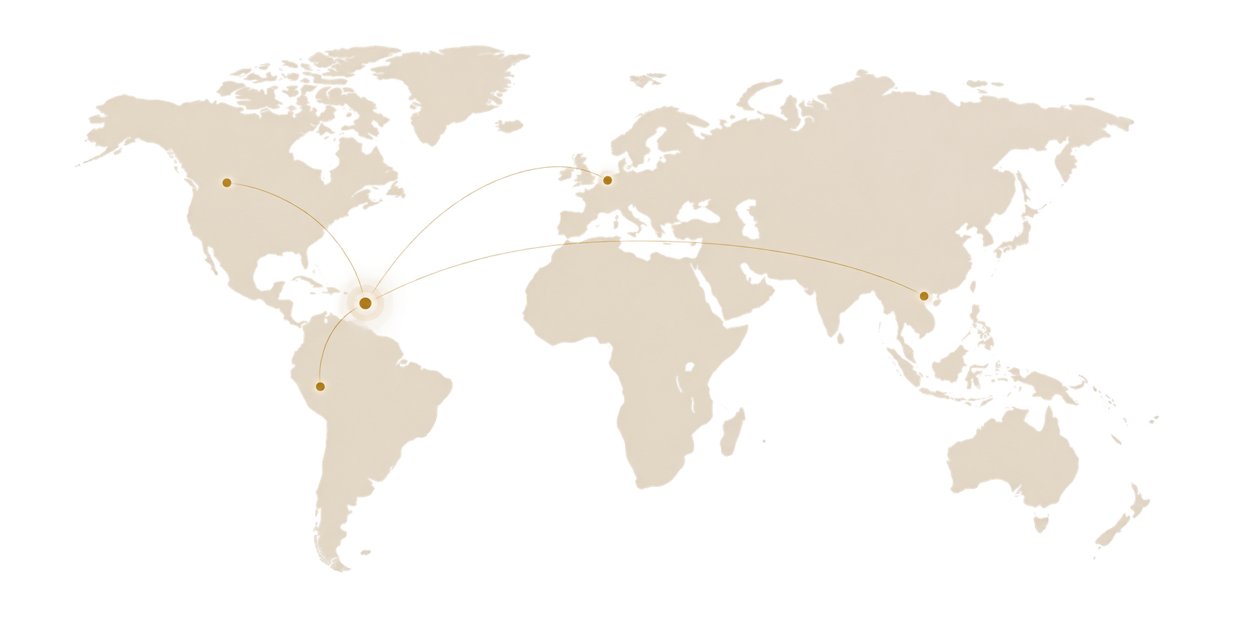 Luxuori global reach from the Caribbean
